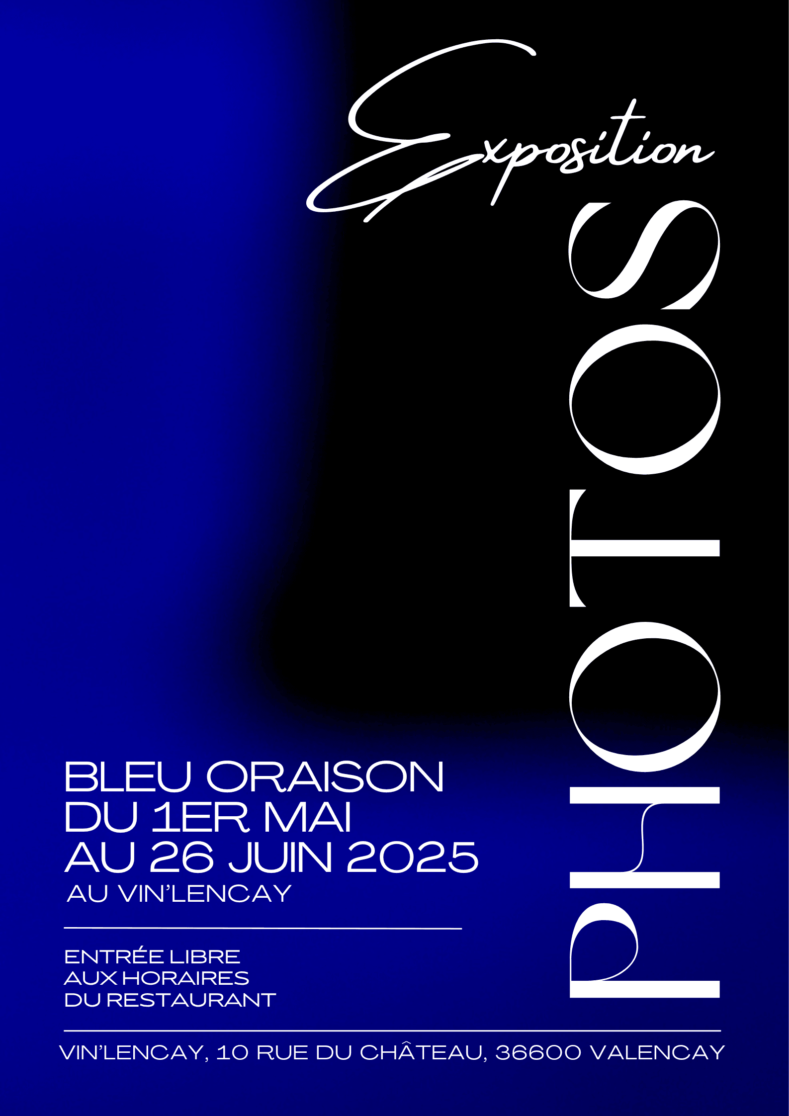 AFFICHE DE L'EXPOSITION à VALENCAY.